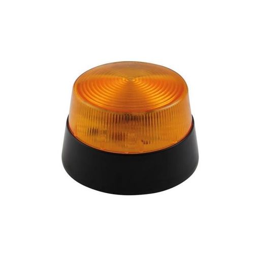 Flash stroboscopique à led - ambre - 12 vcc - ø 77 mm