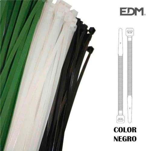 Colliers de serrage plastique noir 300x8mm (sachet 100 u.)