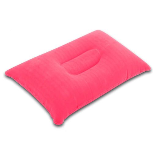 Intirilife Oreiller Gonflable En Gris - 33.5 X 22 Cm - Oreiller Rectangulaire De Forme Ergonomique Pour Un Sommeil Confortable - Parfait Pour Le Camping, Les Excursions, Les Voyages, Etc.