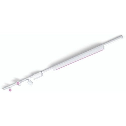 Plafonnier Philips Hue W&c Perifo 3 Spots+1 Barre Blanc