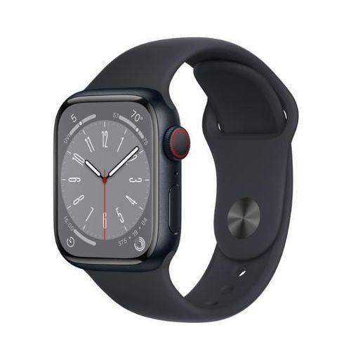 Apple Watch Series 8 Gps + Cellular 45mm Caja De Aluminio Con Correa Deportiva Medianoche