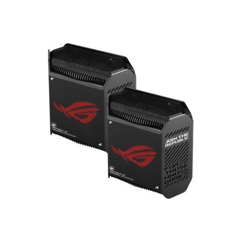 ASUS ROG Rapture GT6 - Système Wi-Fi - (2 routeurs) - jusqu'à 5800 pieds carrés - maillage 1GbE, 2.5GbE - Wi-Fi 6 - Bi-bande