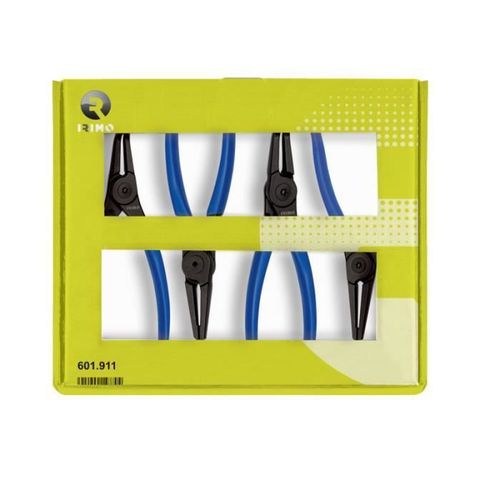 Jeu de 4 pinces à circlips 19-16 mm 601911 Irimo Noir
