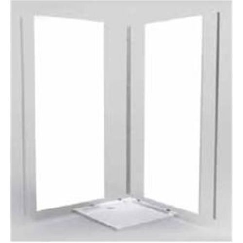 Pack extension murale douche - droite - 90 cm - Blanc - Decofast LAZER