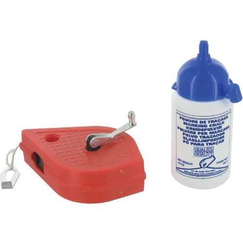 Lot traceur cordeau plastique et poudre bleu Ou...