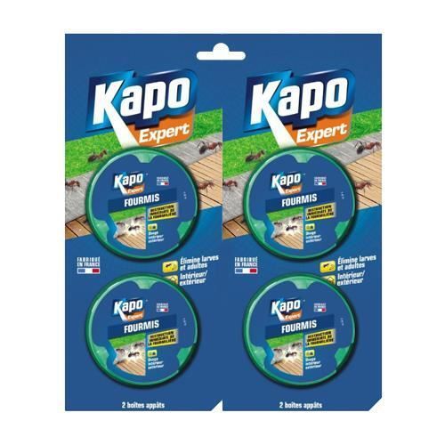 Kaporex Formicide 4 Boîtes de 10gr - Anti rampants