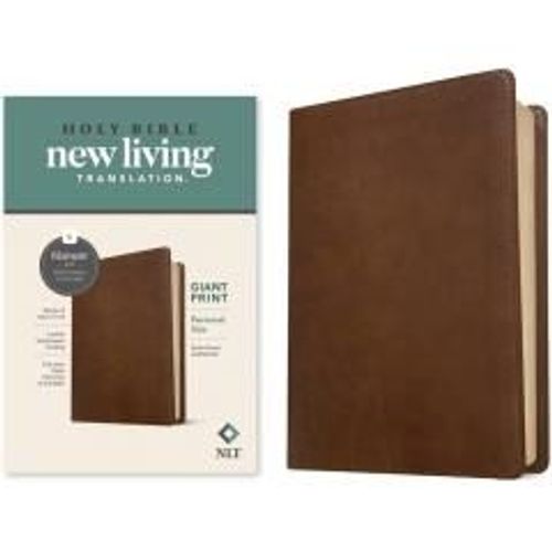 Nlt Personal Size Giant Print Bible, Filament Enabled Edition (Red Letter, Leatherlike, Rustic Brown)