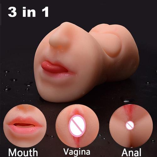Poupée sexuelle anale 3D en silicone pour hommes,vagin en