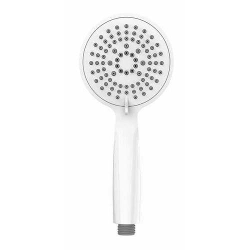 WENKO Pommeau de douche 5 jets Young, nettoyage facile, raccord universel 1/2", Plastique, ø 11 cm, blanc