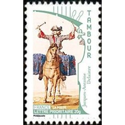 Timbre France 2010 Oblitéré Carnet Musique - Tambour Prioritaire 20 G Yt N°401