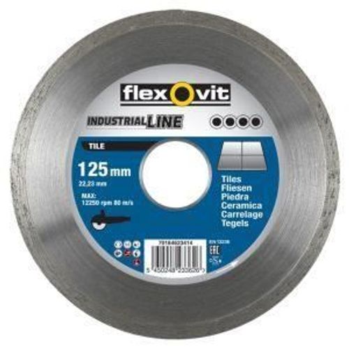Disque diamant de tronçonnage IndustrialLine® Tile ø125x7x1.5x22.23mm FLEXOVIT 70184623414