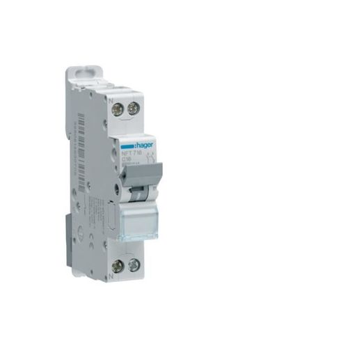 HAGER - Disj.1P+N 6-10kA C-6A 1m