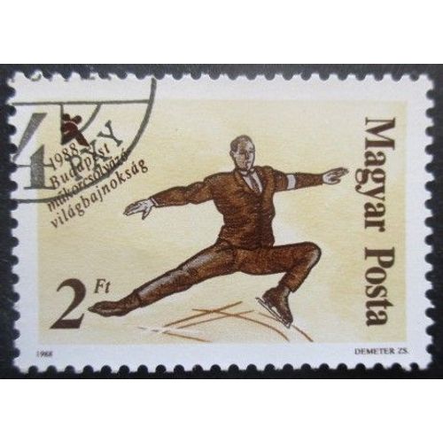 Hongrie N°3151 Patinage Artistique Oblitéré