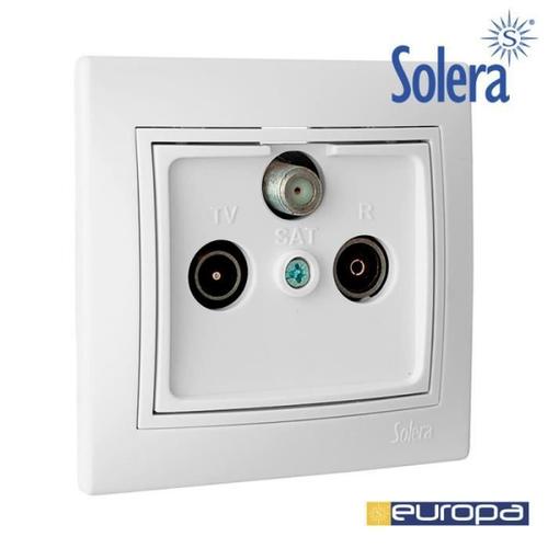 Prise de vue finale pour satellite, télévision et radios. Europa Solera [E3-42936] Blanc