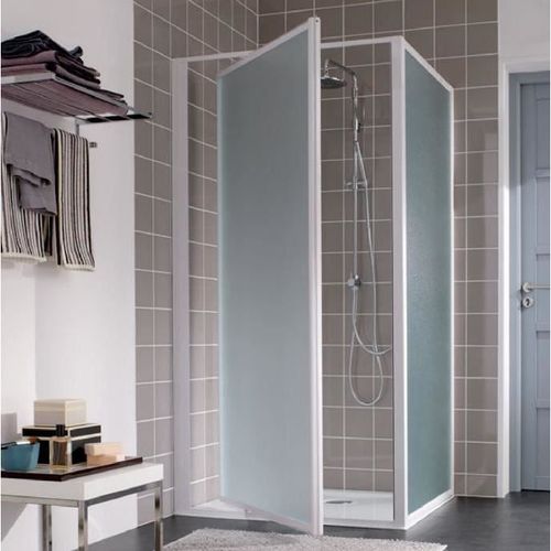 Leda - Paroi Atout 3 Pivotante Axe Excentre 80 Vt Blanc