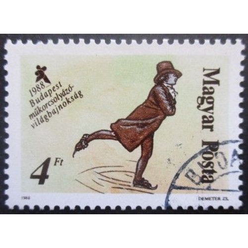Hongrie N°3153 Patinage Artistique Oblitéré
