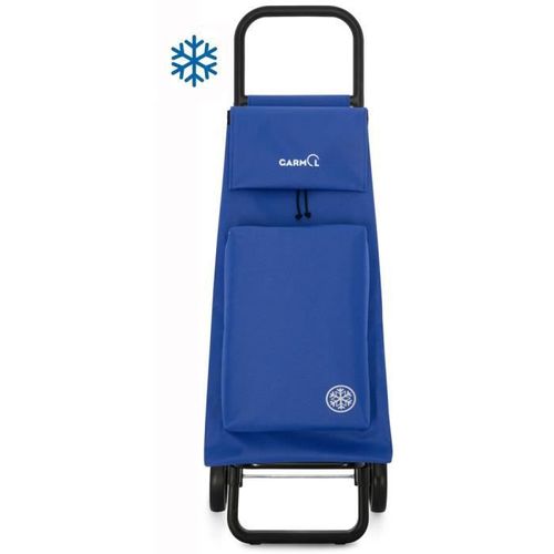 Poussette de Marché Classique 2 roues Isotherme 45L+8L Bleu Azuline - Poussettes de marché, sacs cabat