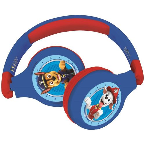 PAT' PATROUILLE Casque 2-en-1 Bluetooth et filaire confortable et pliable pour enfants avec limitation de son - LEXIBOOK