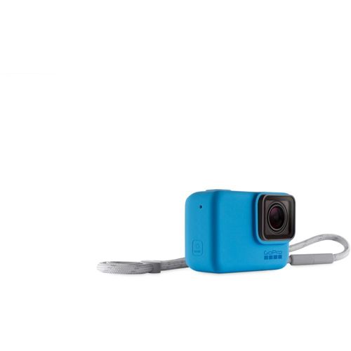 Protection GOPRO Bleue + cordon
