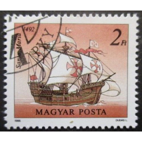 Hongrie N°3166 Bateau Ancien Oblitéré