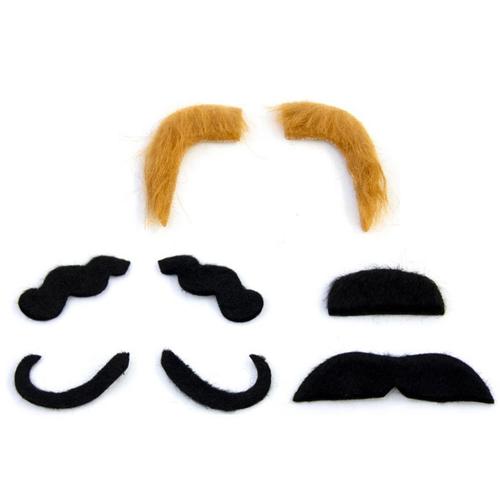 Pack De 6 Moustaches Assorties