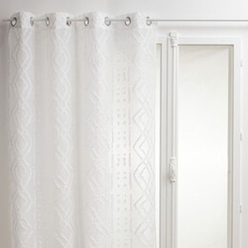 Voilage Sama Impression Jacquard 140 X 240 Cm - Blanc