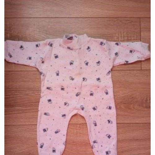 Pyjama Blanc Coton Bébé 6 Mois