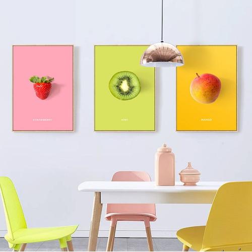 Toile Cuisine Mangue Fruit Legume Moderne -Affiche Poster Décoration- Décoration Maison 30x40cm