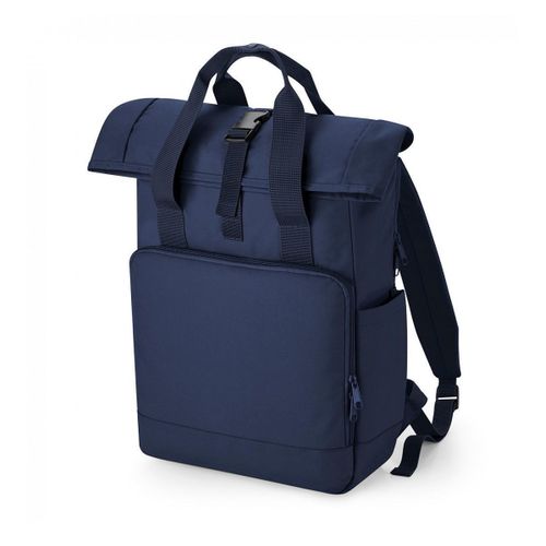 Sac à dos recyclé rolltop et poignées - BG118L - bleu marine