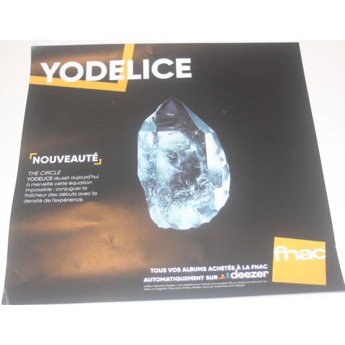 Rare Plv 30x30cm Papier Glacé Souple Yodelice The Circle / Magasins Fnac
