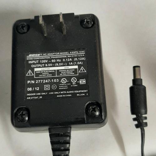 Alimentation Secteur Bose A93PS 123C - 9.5V 0.12A - prise américaine