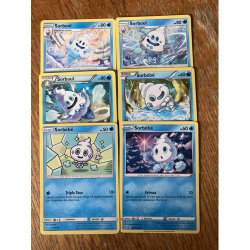 (3262) 3x Sorbébé + 3x Sorboul (Pokemon)