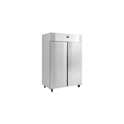 Armoire ventilée négative 1400 Litres 52 x GN 1/1 ou 2/1, 2 portes pleines battantes, sur roulettes, 535 W, 220 V - MONO