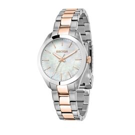 Montre-Bracelet Sector Pour Femme Analogique, Bracelet En Acier Inoxydable, Argent Rose Use53588520