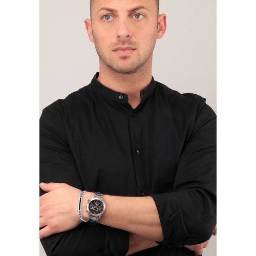 Montre-Bracelet Sector Pour Homme, Multifonction, Bracelet En Acier Inoxydable, Argent, Use53578020
