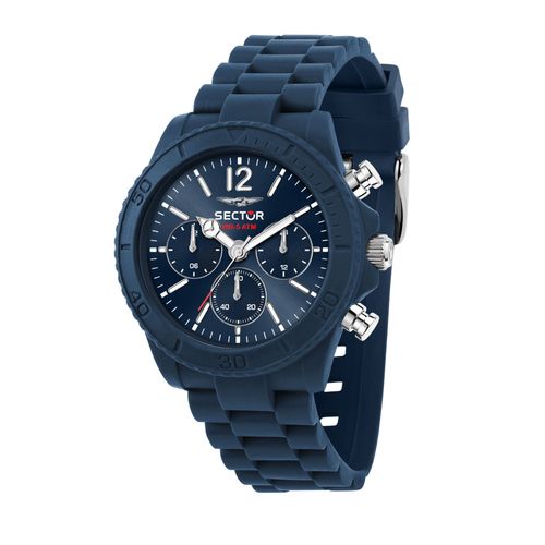 Montre Homme Sector Multifonction Bracelet Silicone Bleu Use51549002