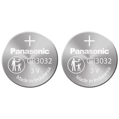 Panasonic Lot de 2 Piles bouton CR3032 Lithium