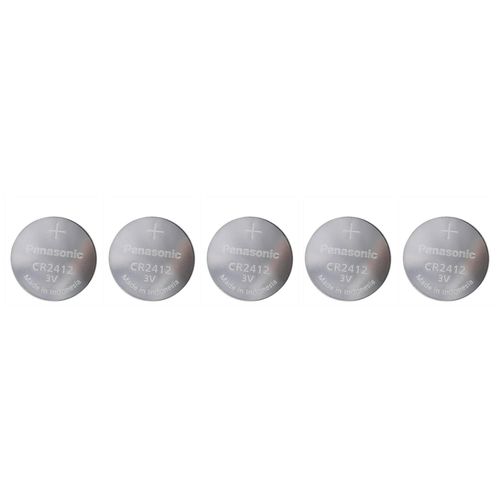 PANASONIC Lot de 5 Piles bouton CR2412 Lithium 3V
