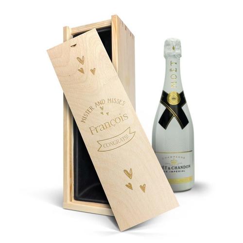 Coffret Champagne Moët & Chandon Ice Impérial (750 Ml) - Couvercle Gravé