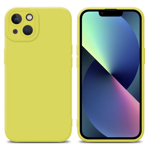 Cadorabo Housse Compatible Avec Apple Iphone 14 Plus En Fluid Jaune - Étui De Protection En Silicone Tpu Flexible