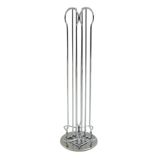 42164 Fackelmann Porte capsule Nespresso, porte dosette Nespresso, distributeur de capsule à café Nespresso, Acier chromé, 37,5 x 11,3 cm