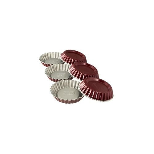 Dr.Oetker 1701 Lot De 6 Moules À Tartelettes, Mini Moule À Tarte, Moule À Tarte, Moule Tartelettes, Moule À Gâteaux, Acier, 10 Cm