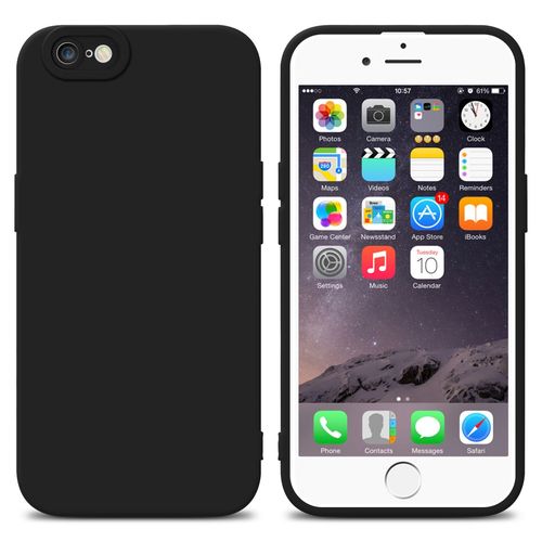 Cadorabo Housse Compatible Avec Apple Iphone 6 Plus / 6s Plus En Fluid Noir - Étui De Protection En Silicone Tpu Flexible