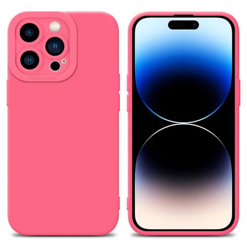 Cadorabo Housse Compatible Avec Apple Iphone 14 Pro Max En Fluid Rouge - Étui De Protection En Silicone Tpu Flexible