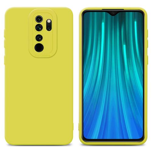 Cadorabo Housse Compatible Avec Xiaomi Redmi Note 8 Pro En Fluid Jaune - Étui De Protection En Silicone Tpu Flexible