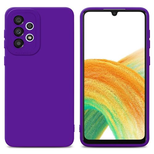 Cadorabo Housse Compatible Avec Samsung Galaxy A72 4g / 5g En Fluid Violet Foncé - Étui De Protection En Silicone Tpu Flexible