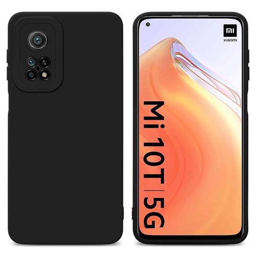 Cadorabo Housse Compatible Avec Xiaomi Mi 10t / Mi 10t Pro En Fluid Noir - Étui De Protection En Silicone Tpu Flexible