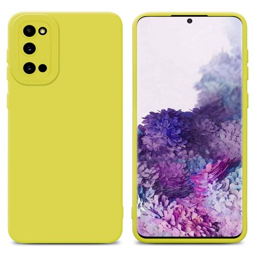 Cadorabo Housse Compatible Avec Samsung Galaxy S20 En Fluid Jaune - Étui De Protection En Silicone Tpu Flexible