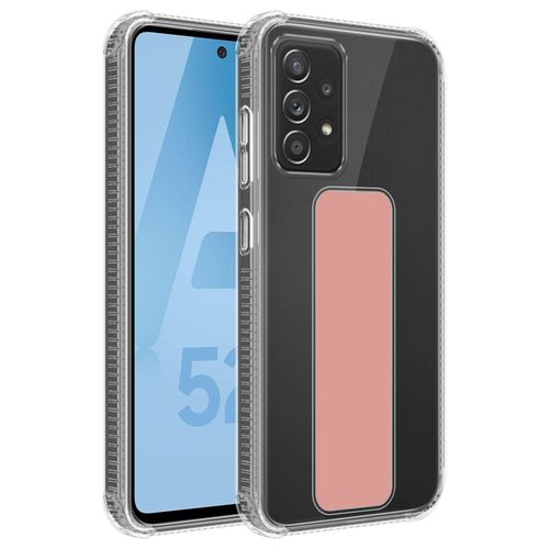 Cadorabo Housse Compatible Avec Samsung Galaxy A52 (4g / 5g) / A52s En Rose - Étui De Protection En Silicone Tpu Flexible Avec Support Et Fonction Stand