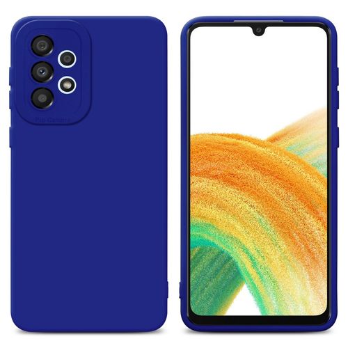 Cadorabo Housse Compatible Avec Samsung Galaxy A52 (4g / 5g) / A52s En Fluid Bleu - Étui De Protection En Silicone Tpu Flexible